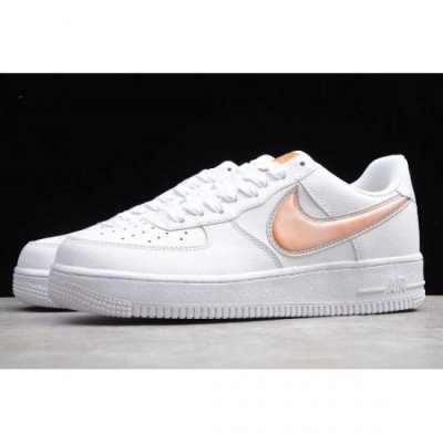 Nike Air Force 1 Low Oversized Swoosh Beyaz / Turuncu Kaykay Ayakkabı Türkiye - W79OMNUH